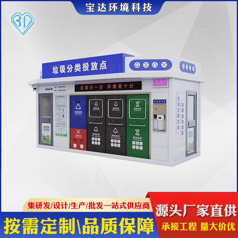 廠家供應(yīng)垃圾分類站小區(qū)戶外智能垃圾分類房